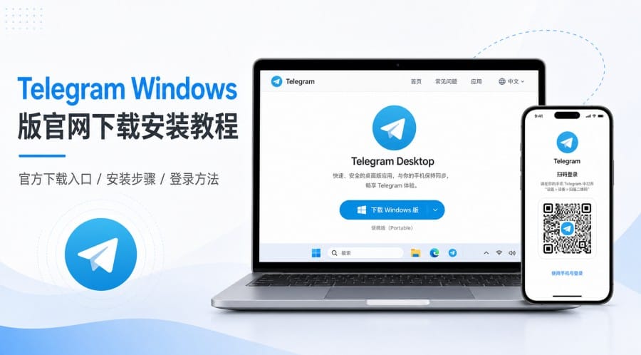 Telegram Windows 版在哪里下载?官网安装步骤和登录方法详解