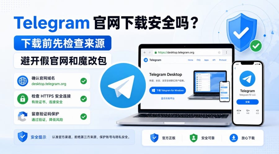 Telegram 官方网站下载安全吗？新手安装前的检查要点