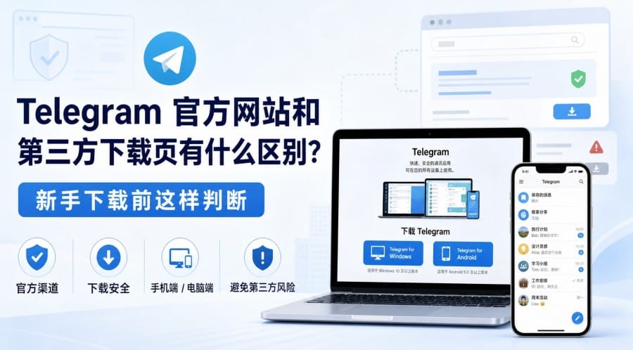 Telegram 官方网站和第三方下载页有什么区别?
