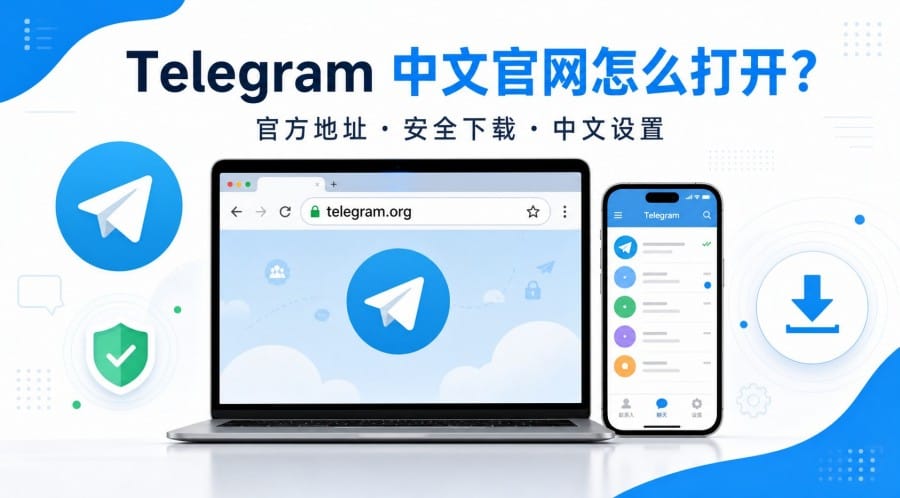 Telegram 中文官网怎么打开?官方地址、下载入口与中文设置说明