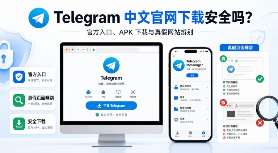 Telegram 中文官网下载安全吗？教你认准官方入口和假页面