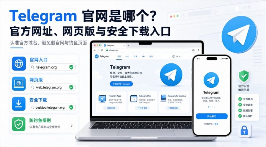 Telegram 官网是哪个？官方网址、网页版与安全下载入口说明