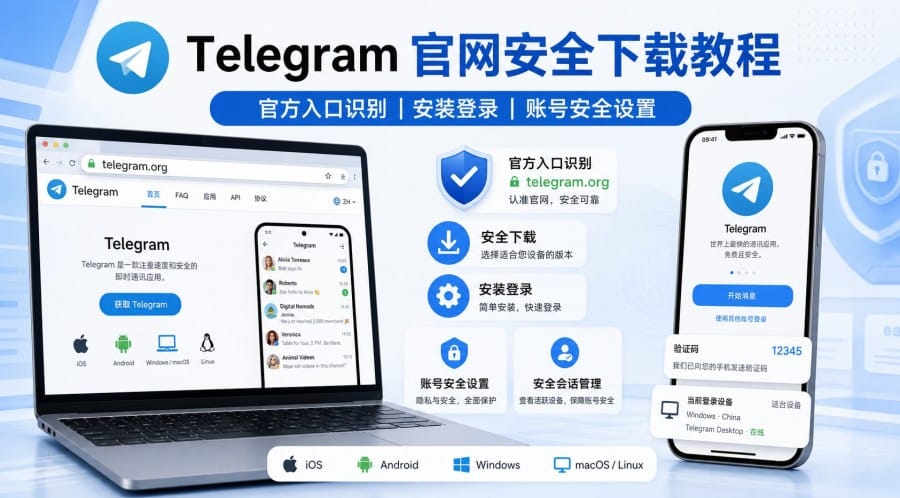 Telegram 官网怎么安全下载？官方入口、安装与登录教程
