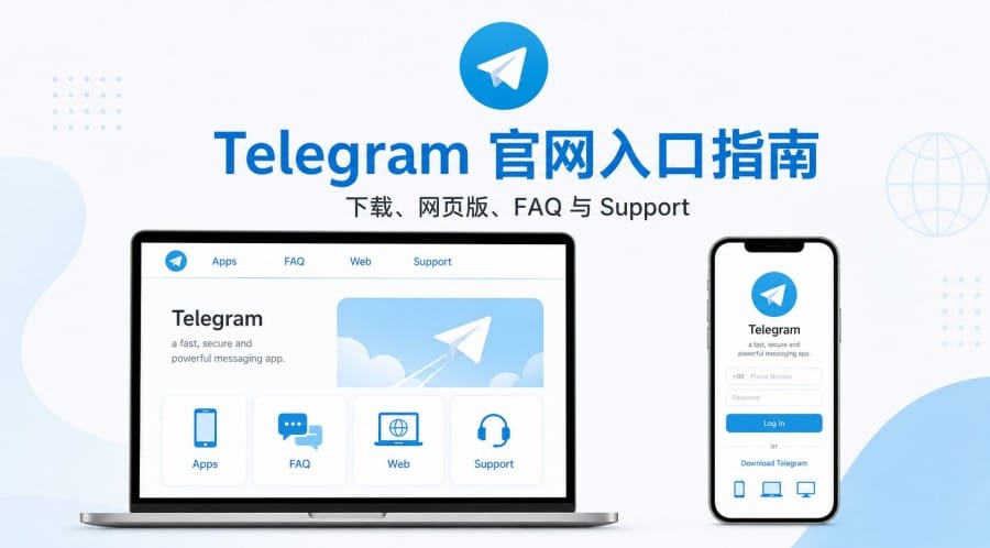 Telegram 官网导航：下载、WebA/WebK、FAQ 和 Support 使用指南