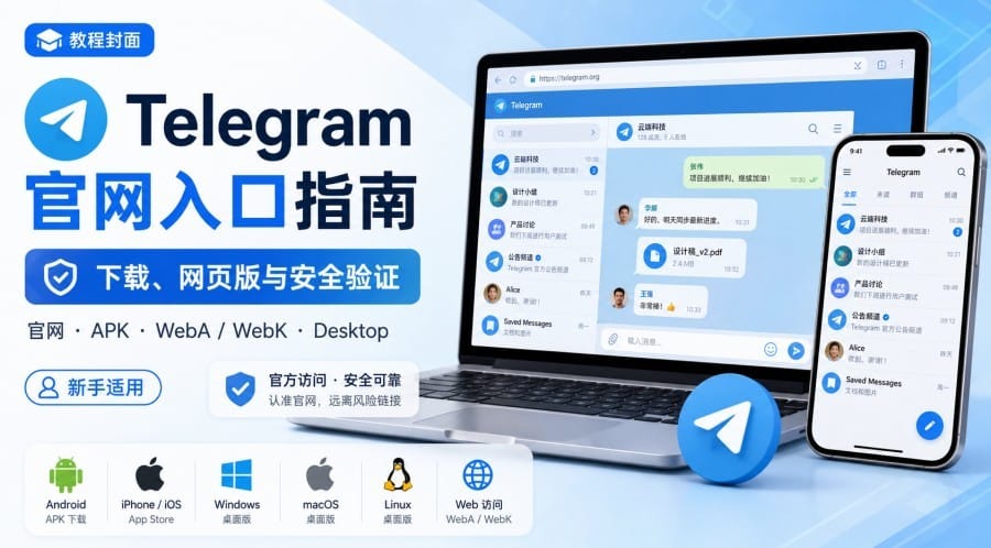 Telegram 官网入口怎么找?下载、网页版与安全验证指南
